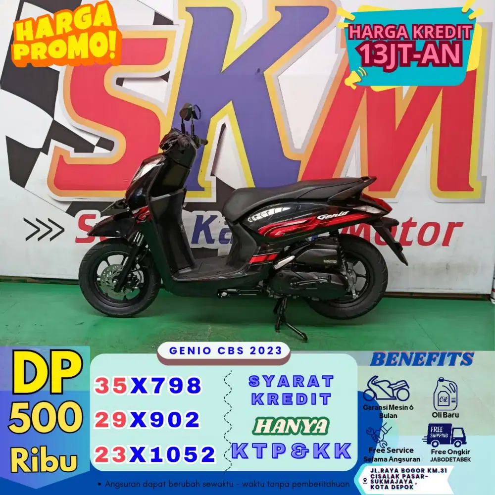(DP 500 angsrn 27rb/hari) Genio 2023 cash credt
