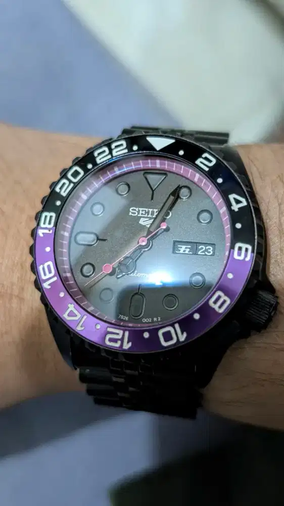 Jam seiko dark joker 41mm automatic mesin NH36a jubilee bracelet