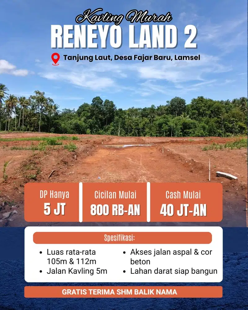 KAVLING DEKAT KEDATON