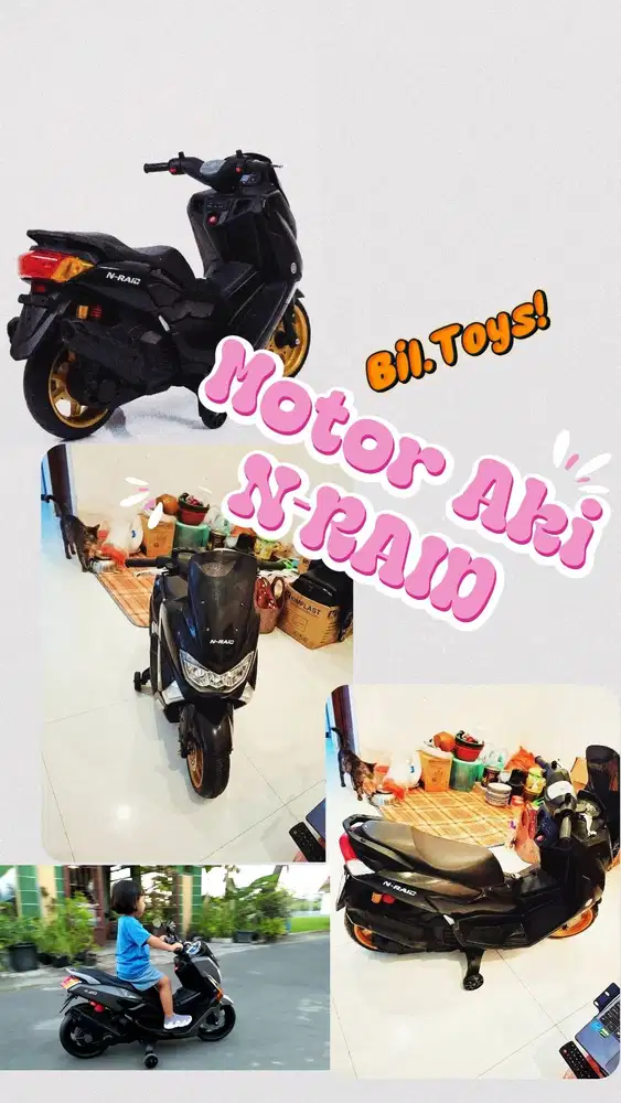 MAINAN MOTOR AKI N-RAID