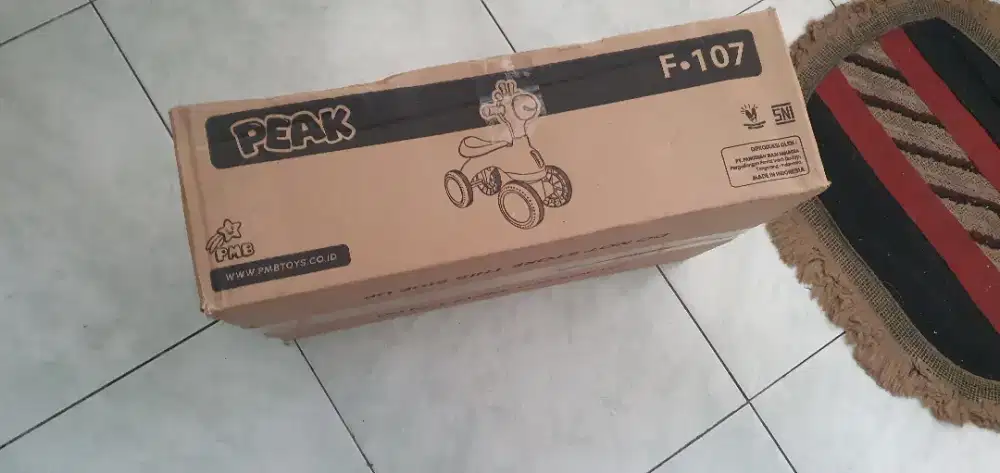 Sepeda Roda Tiga Anak PMB PEAK F-107 Pink – Kardus Asli Ada