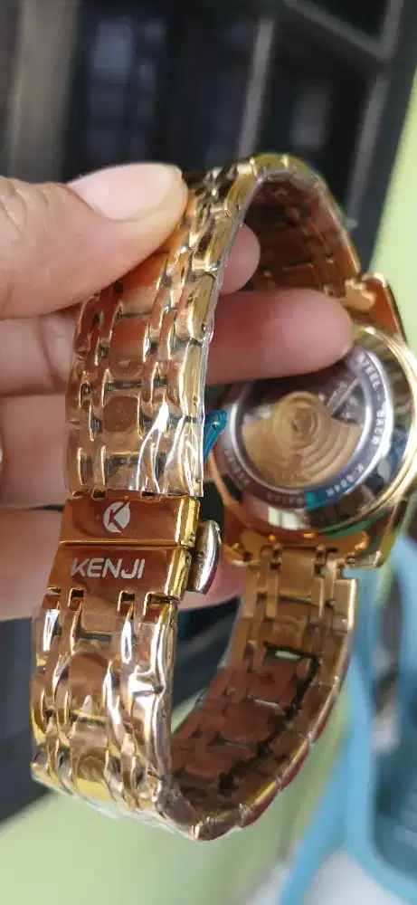 Jam tangan gold Kenji otomatis jual cepat