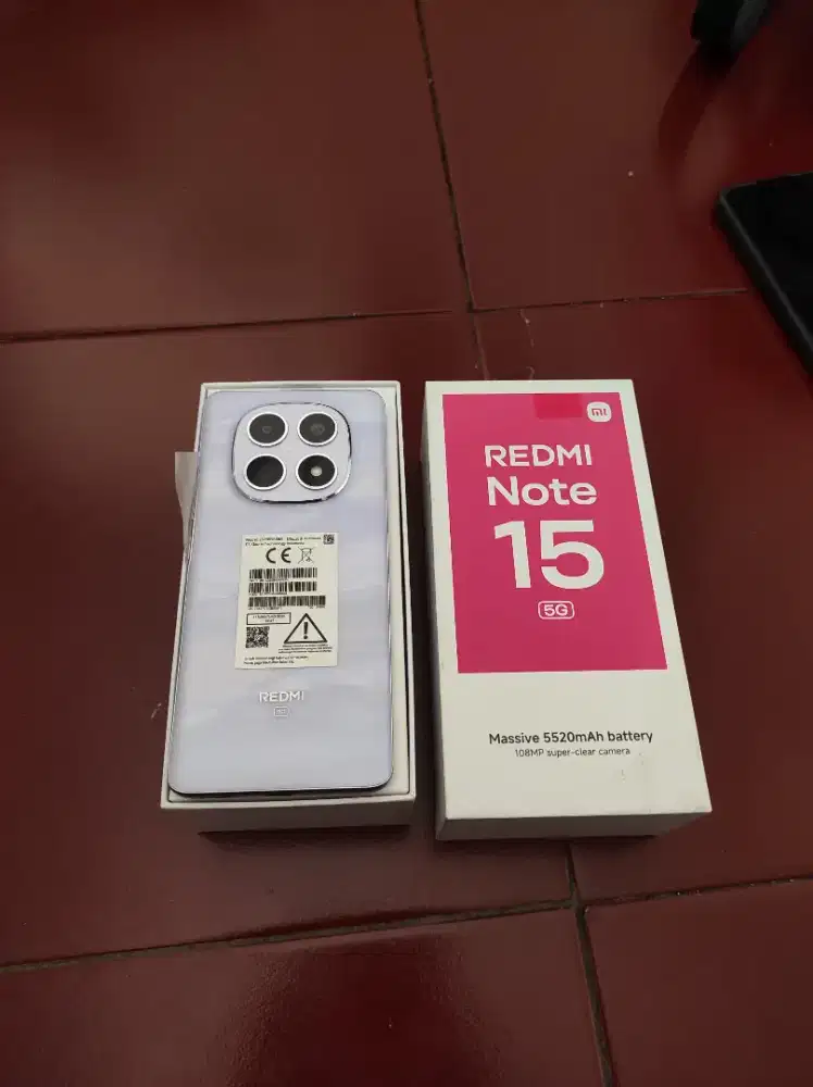 [ Fast respon WA ] Resmi Note 15 5G 8+8/256 fullset bawaan