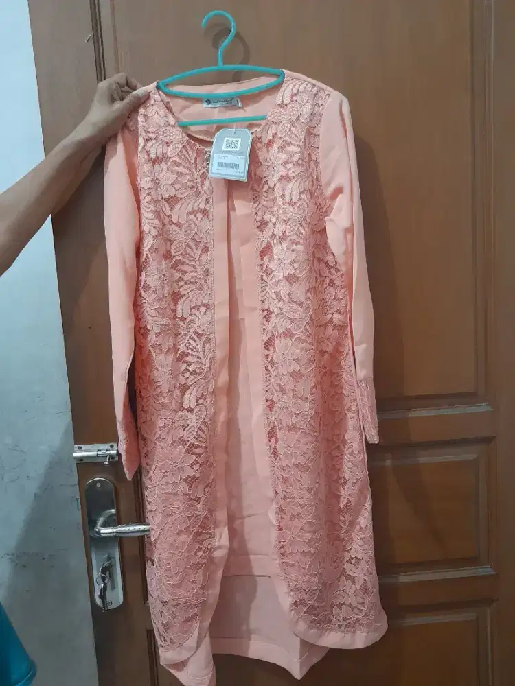 Tunik brukat head hand heart