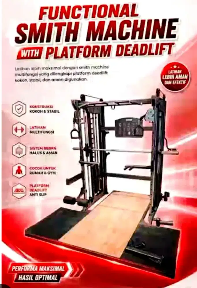 Functional Smith Machine+Platform Deadlift DHZ Seri Multifungsi