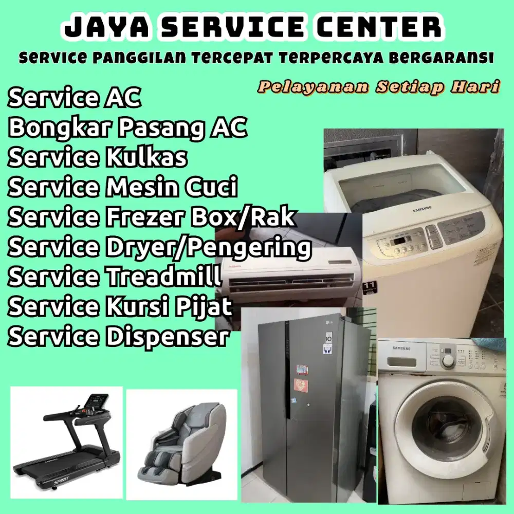 Service Mesin Cuci Kulkas Dispenser Dryer Servis AC Bongkar Pasang AC