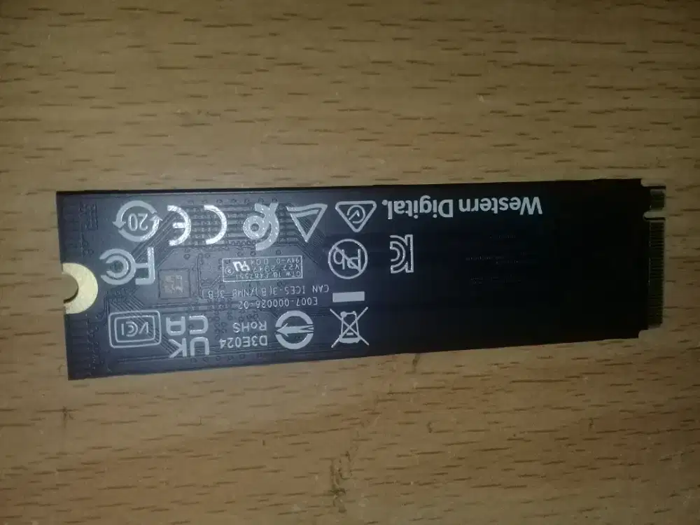 SSD Nvme 500 GB Merk WDC