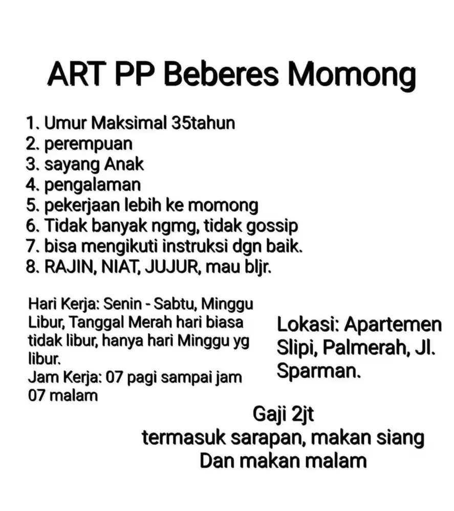 Art beberes serabutan PP
