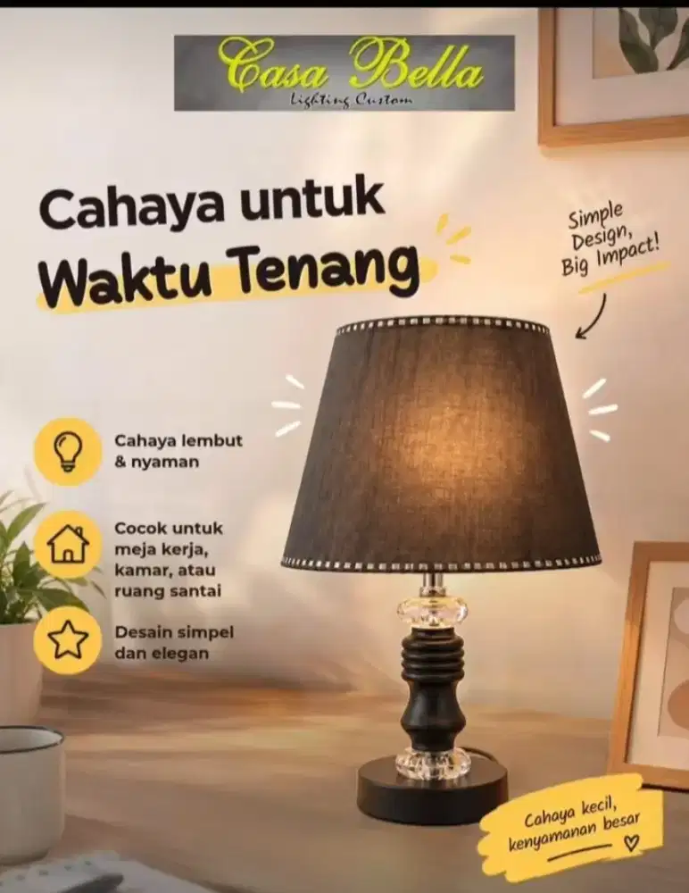 Lampu meja cantik