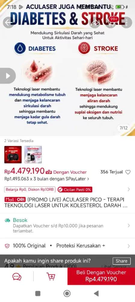 Pico aculaser jam tangan kesehatan
