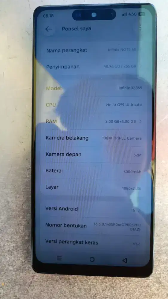 Dijual Hp Infinix Note 40 Pro