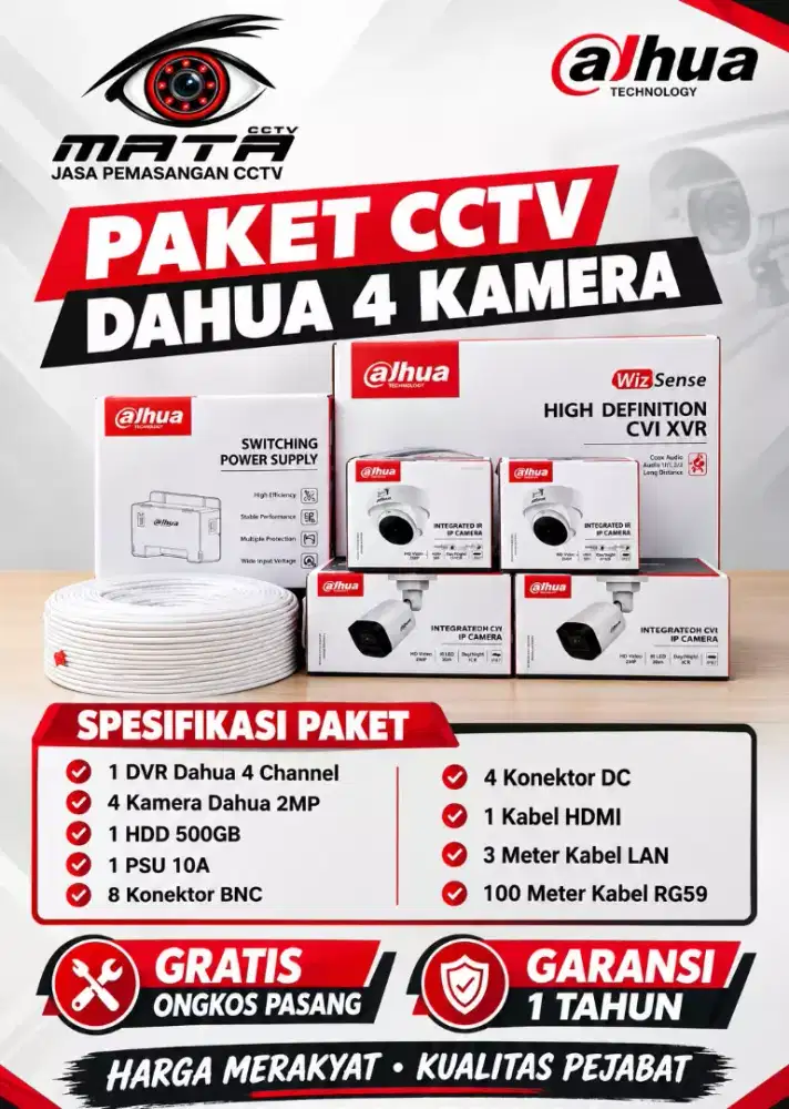 paket cctv dahua 2mp