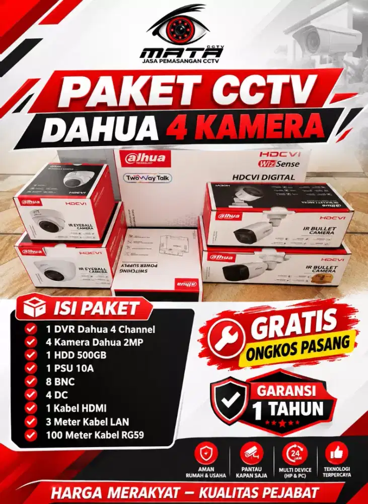 paket cctv dahua 2mp