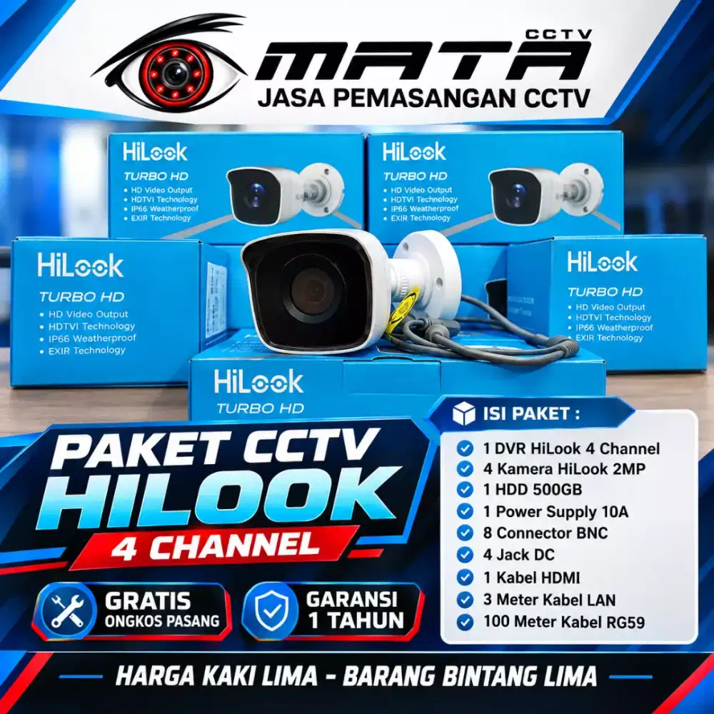 paket cctv hilook 2mp