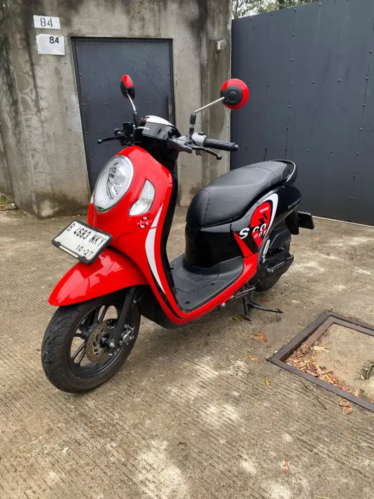 Scoopy 2022 merah hitam pajak hidup lengkap