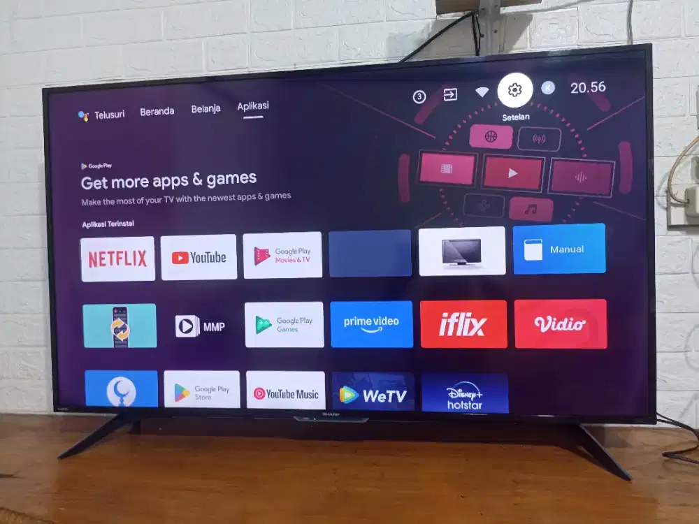 Smart android tv Sharp 50 inch