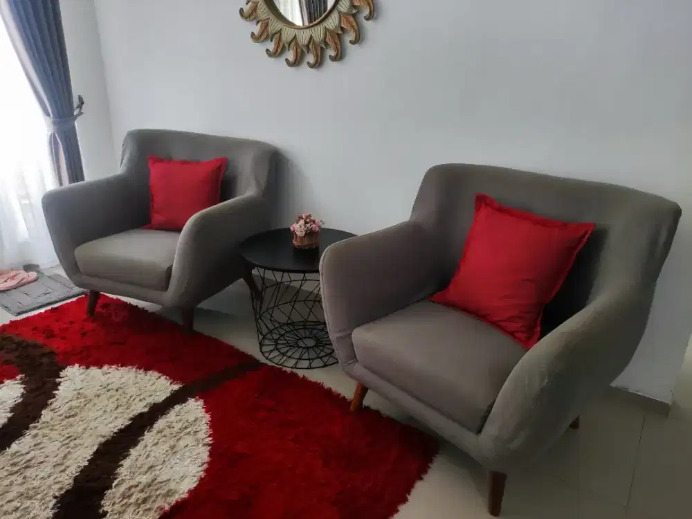 Sofa 2-1-1 plus meja Informa