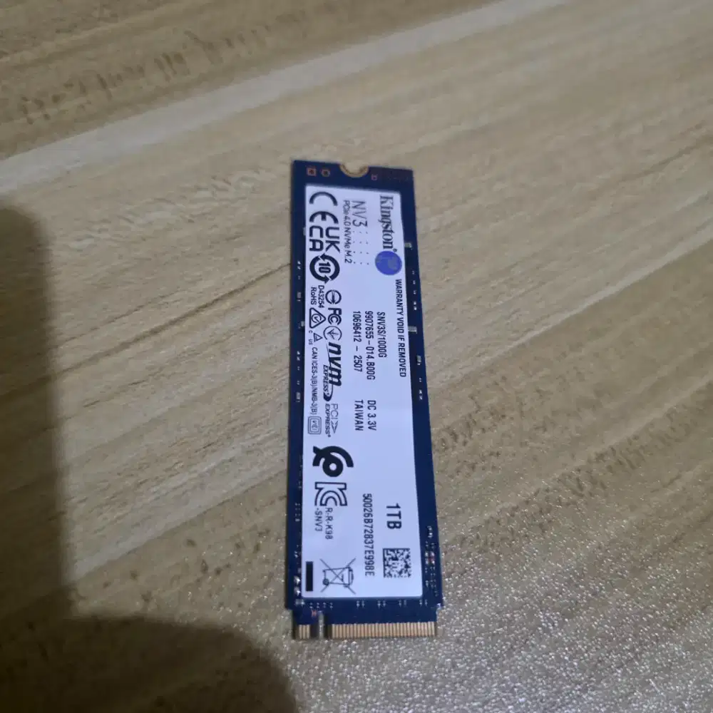 Ssd 1 tb nvme kingston nv3 gen 4 health 100% laptop ps5 external cpu