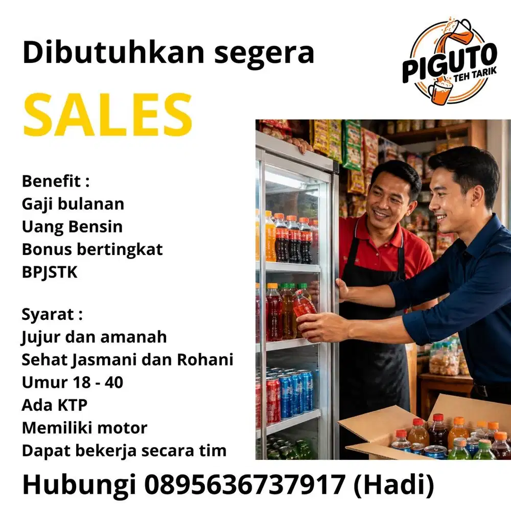 DIBUTUHKAN SALES TEH TARIK