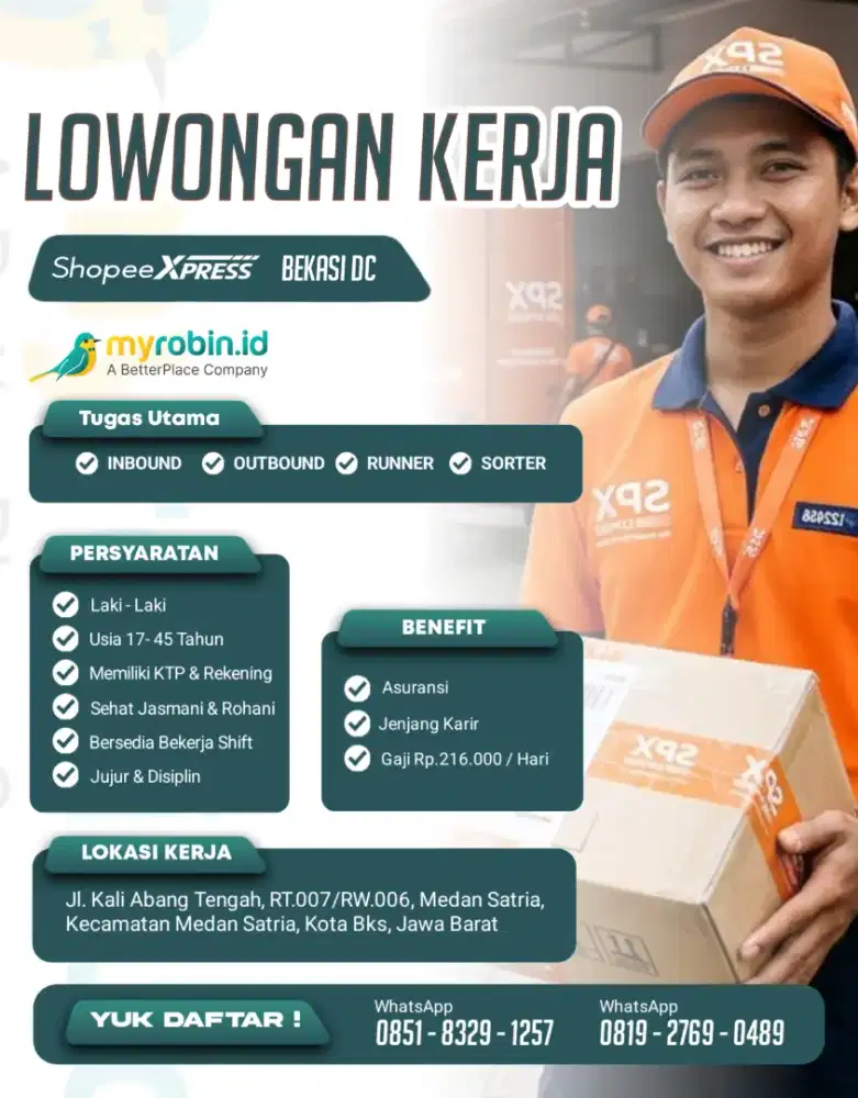LOWONGAN KERJA - SPX BEKASI