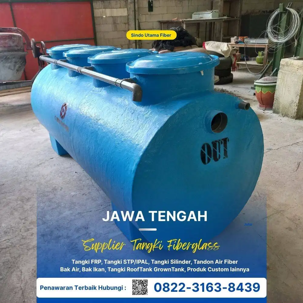 Tangki Limbah Ready Kapasitas 10.000 L Sampai 50.000 L Di Karanganyar