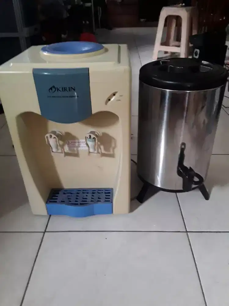 Dispenser meja hot cold dan termos air 10 liter