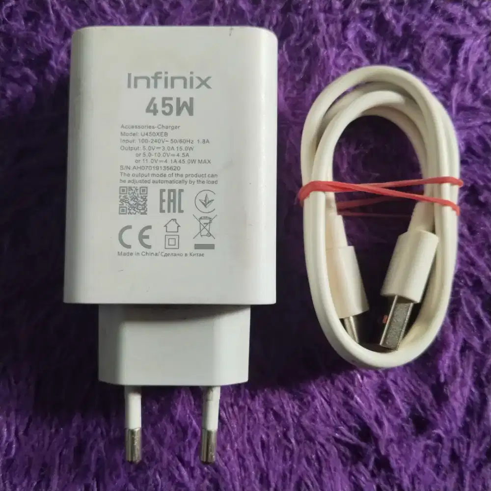 CHARGER ORIGINAL INFINIX 45 WATT