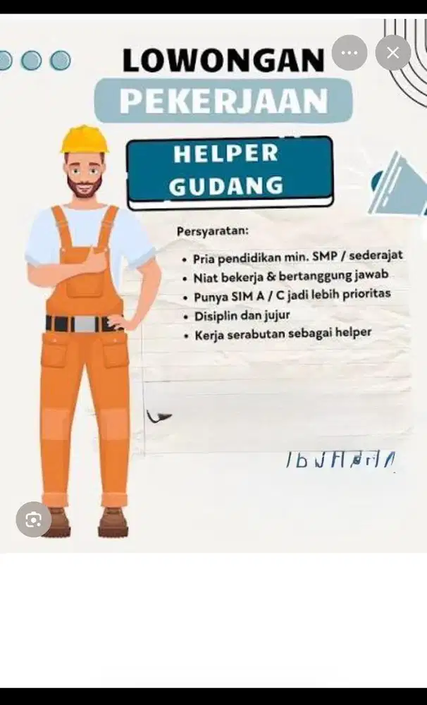 Open loker helper gudang