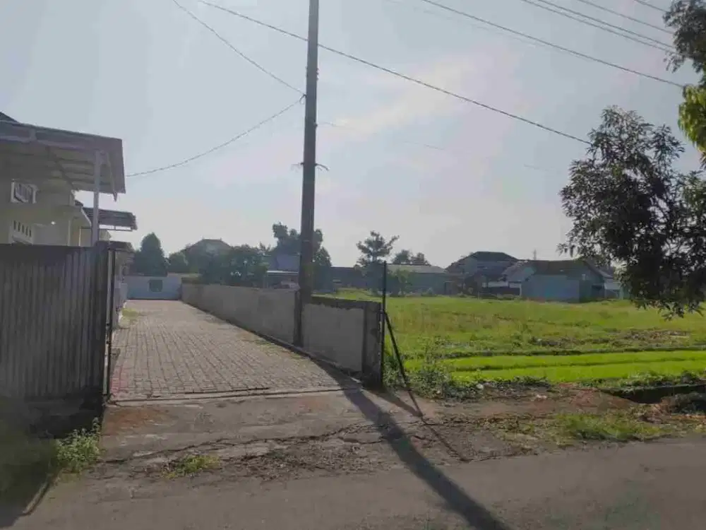 Dijual Murah Tanah Sawah SHM 579m2 di Godean, Sidomoyo, Sleman - Zona Kuning Siap Bangun