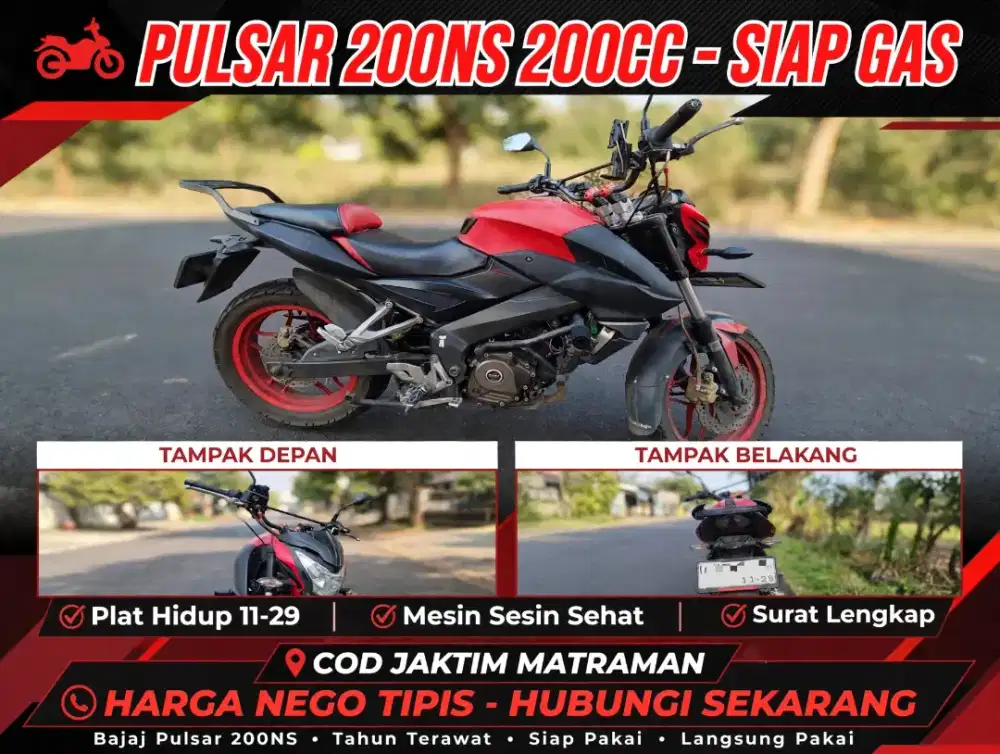 *DIJUAL - PULSAR 200NS 2014 AKHIR - SIAP GAS*