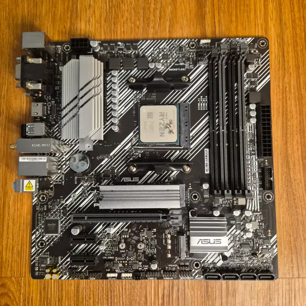Ryzen 5600 + Mobo Asus Prime B550M-A Wifi II Garansi 2029