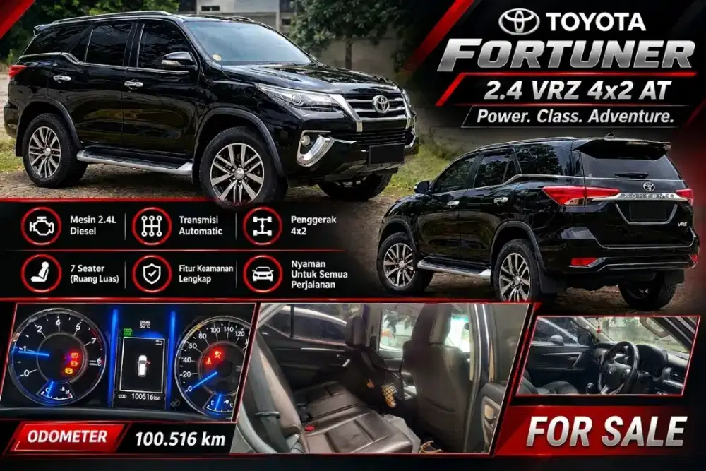 Toyota Fortuner VRZ 2016 AT 2WD 2400cc Diesel
