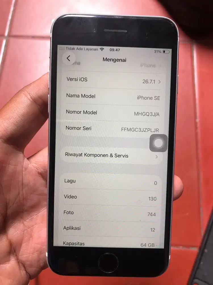 Iphone se gen 2 ios 26 fullset