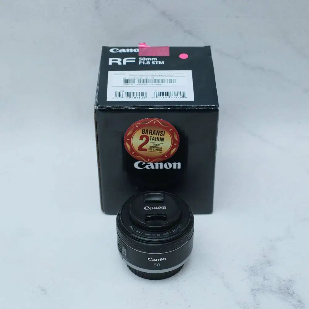 Lensa canon rf 50mm f1.8 STM masih garansi sampai juni 2028