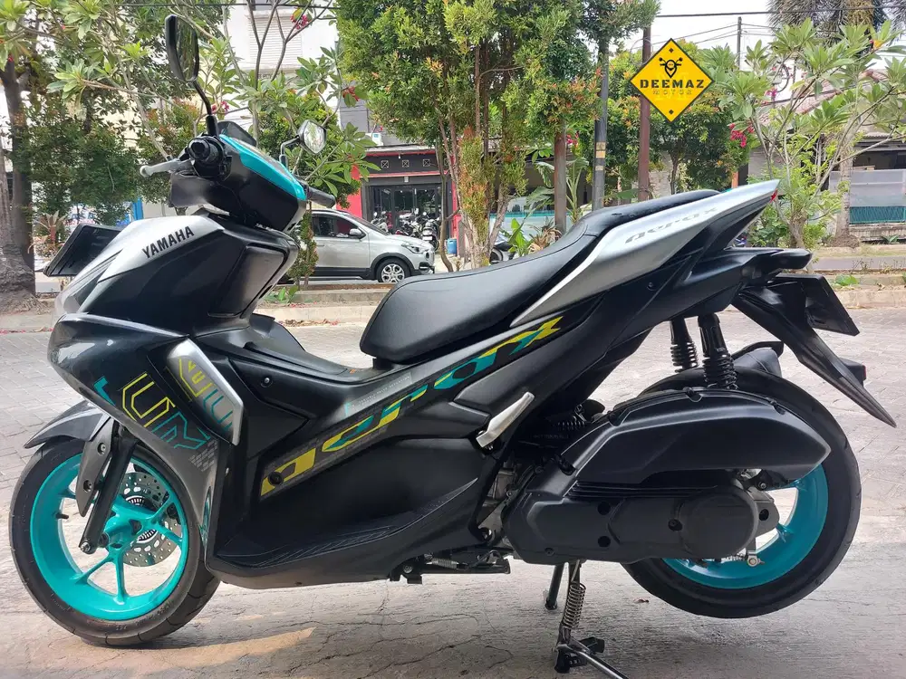 (DP 500)‼️ Aerox Connected Silver Cyan 2024 Cash Kredit & Tukar Tambah