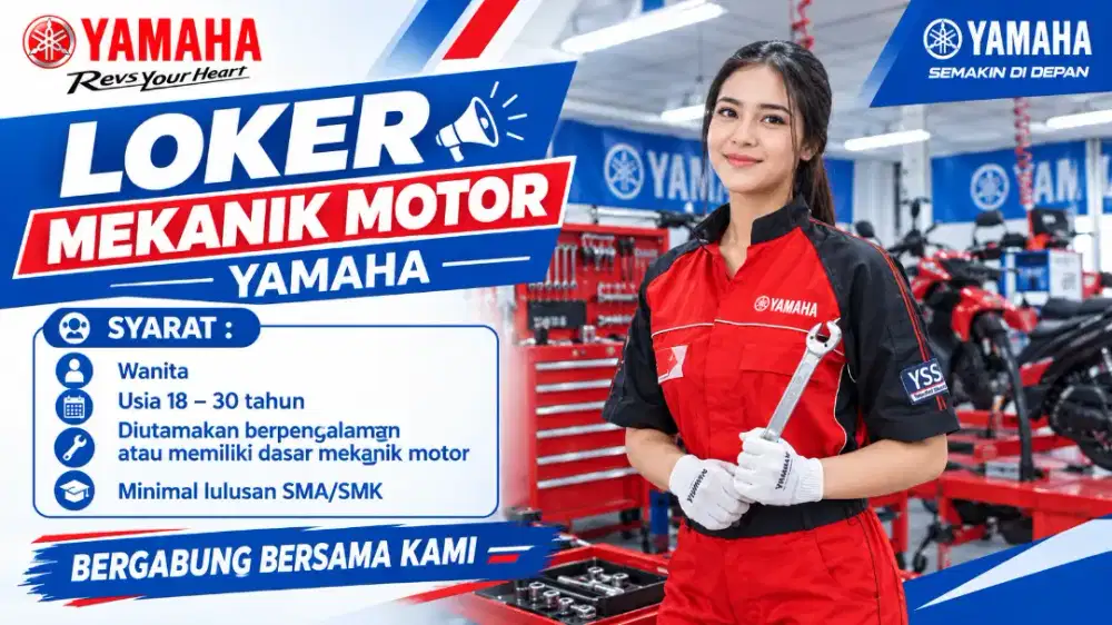 LOKER mekanik motor yamaha Wanita