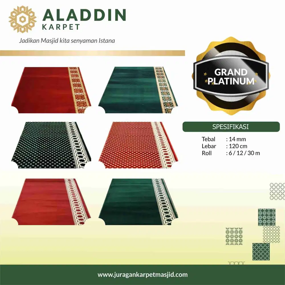 Jual Karpet Masjid Grand Platinum