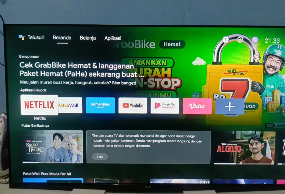 LED TV MERK CHANGHONG 43 INCH SUDAH ADA ANDROID NYA