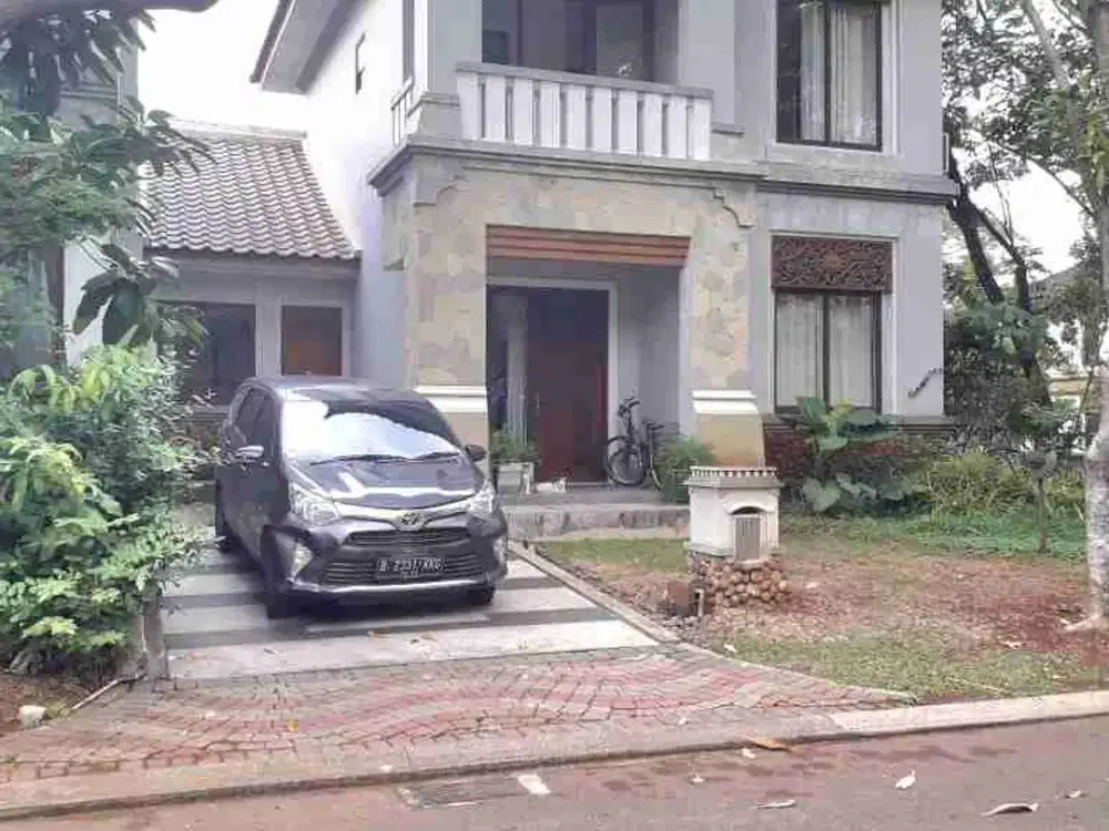 dijual rumah hook luas 250m cluster the green bsd city