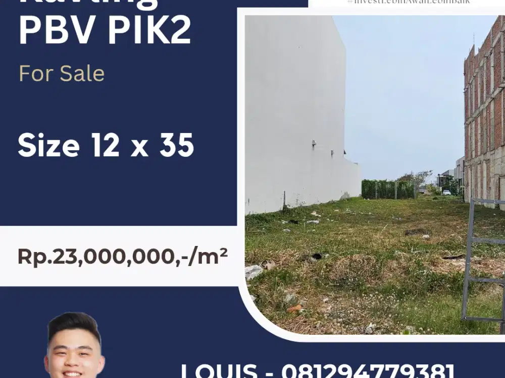 KAVLING TERMURAH LOKASI STRATEGIS PANTAI BUKIT VILLA PIK2