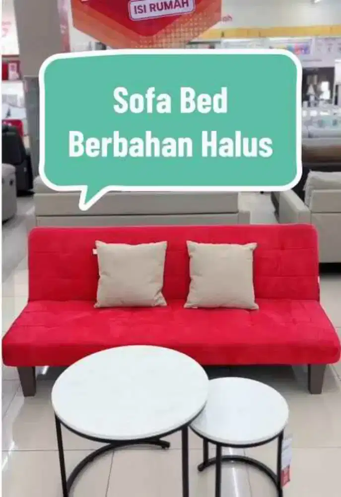 Baru Sofabed bludru Murah 1 jutaan