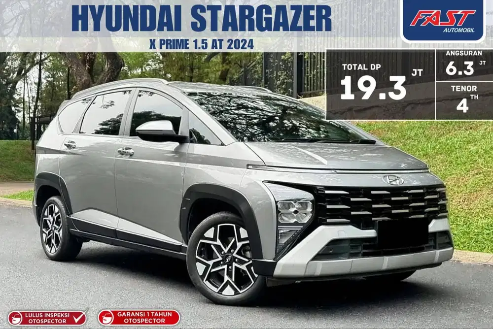 GARANSI 1TH HYUNDAI STARGAZER X PRIME 2024 1.5 AT CAPTAIN SEAT LOW KM
