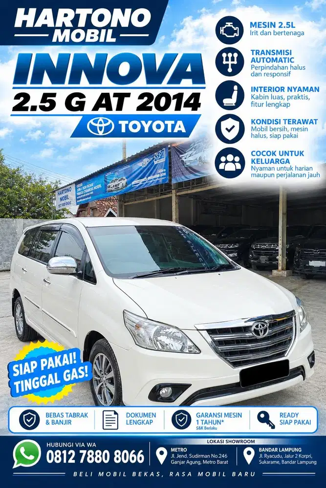 INNOVA 2.5 G AT 2014