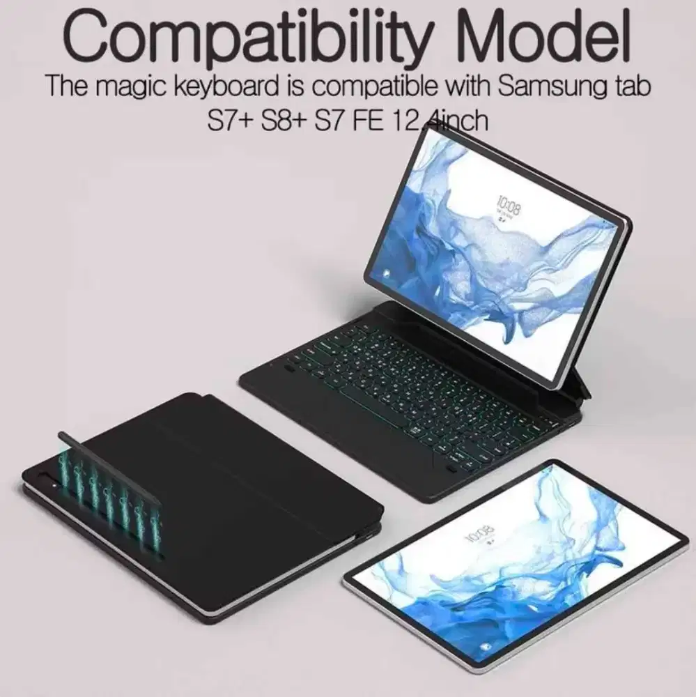 Goojodoq Magnetic Keyboard for Samsung Galaxy Tab
