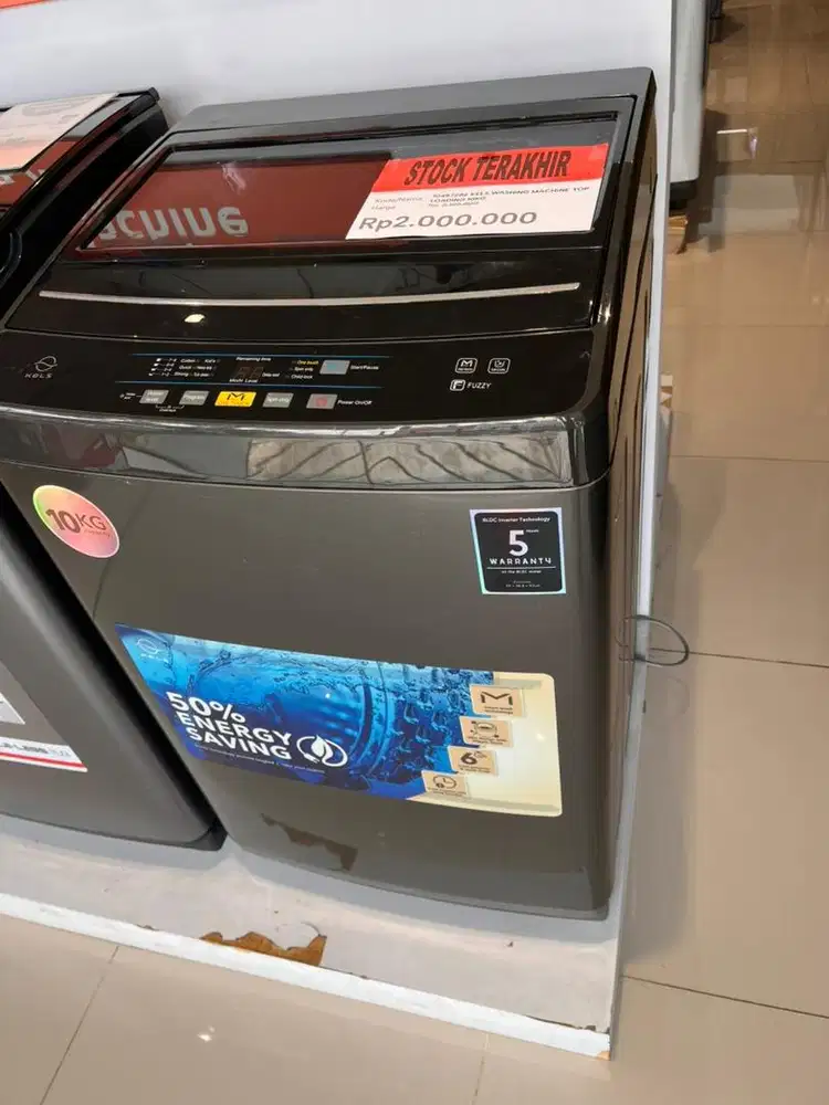 mesin cuci kels top loading 10kg