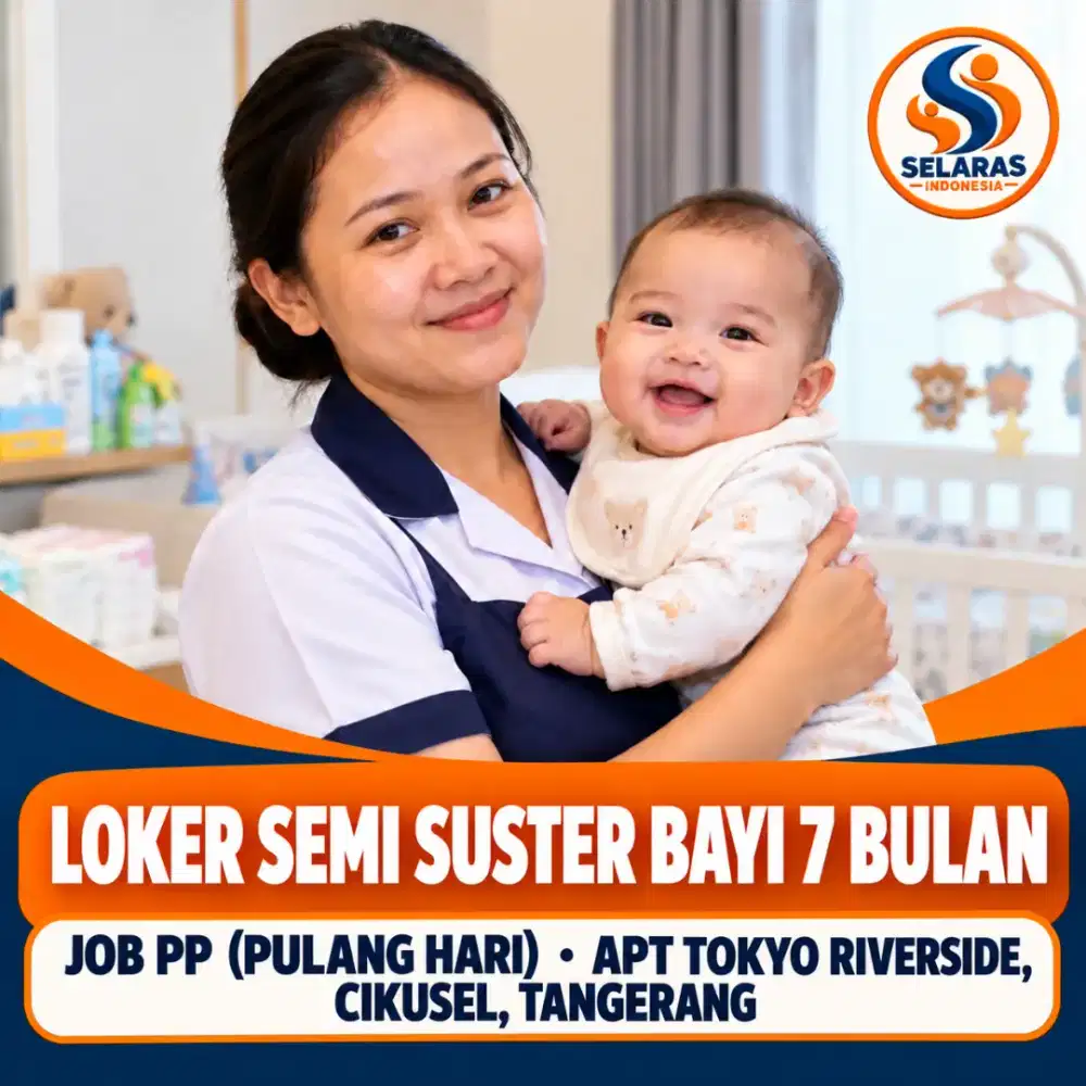 Loker semi suster anak pp pulang hari di apart tokyo riverside pik 2