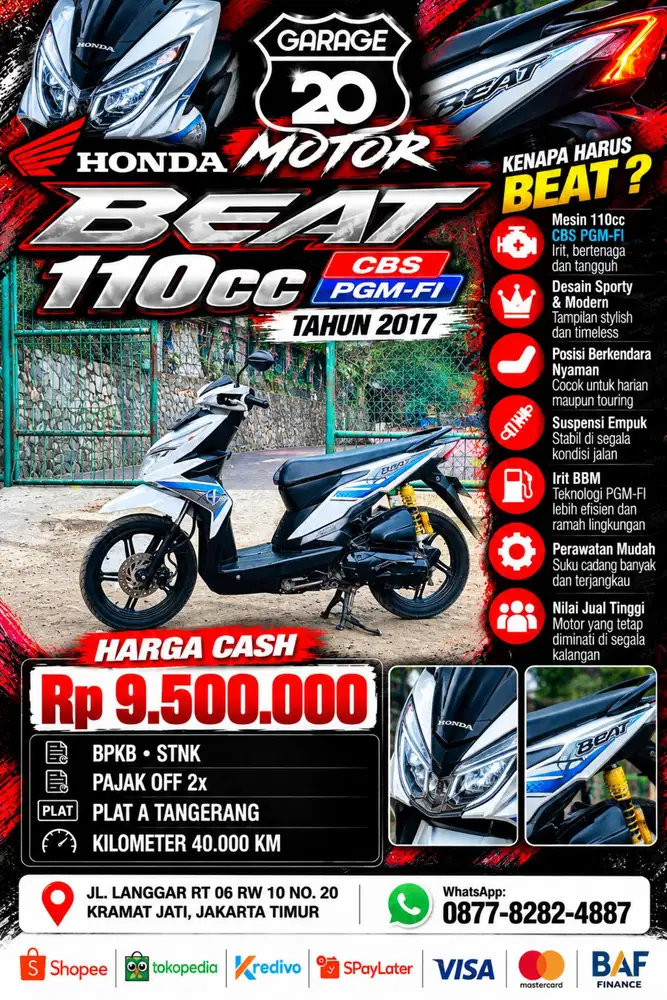 Honda 110cc CBS Pgm_Fi Tahun 2017