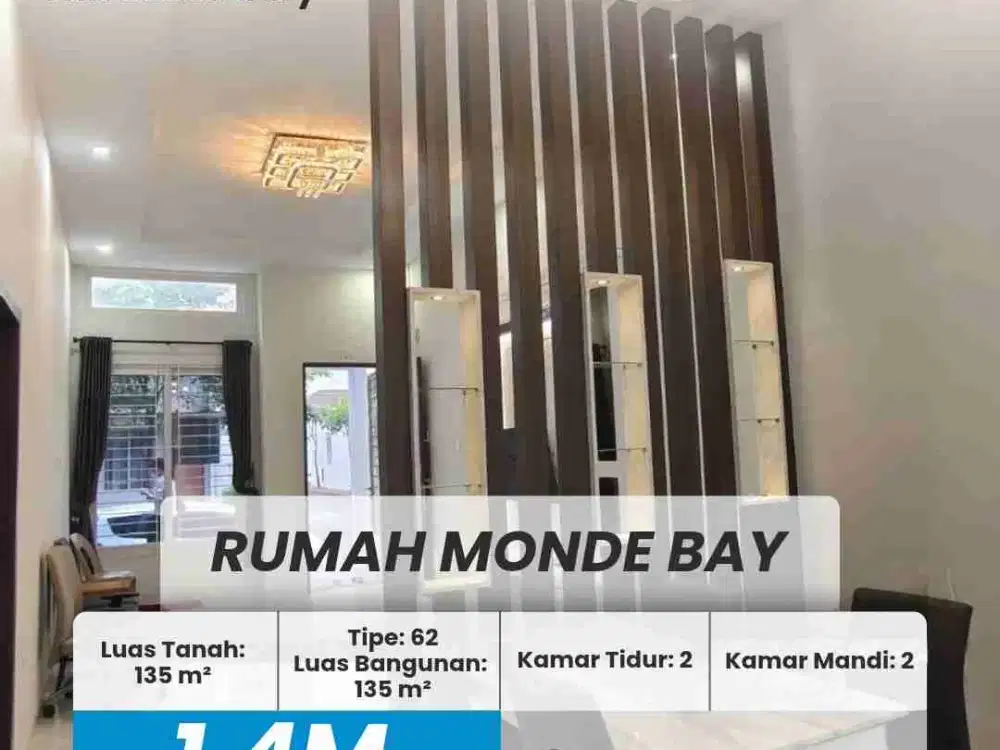 Dijual Rumah Cantik furnished Dekat pasir putih monde bay 2kt 2km