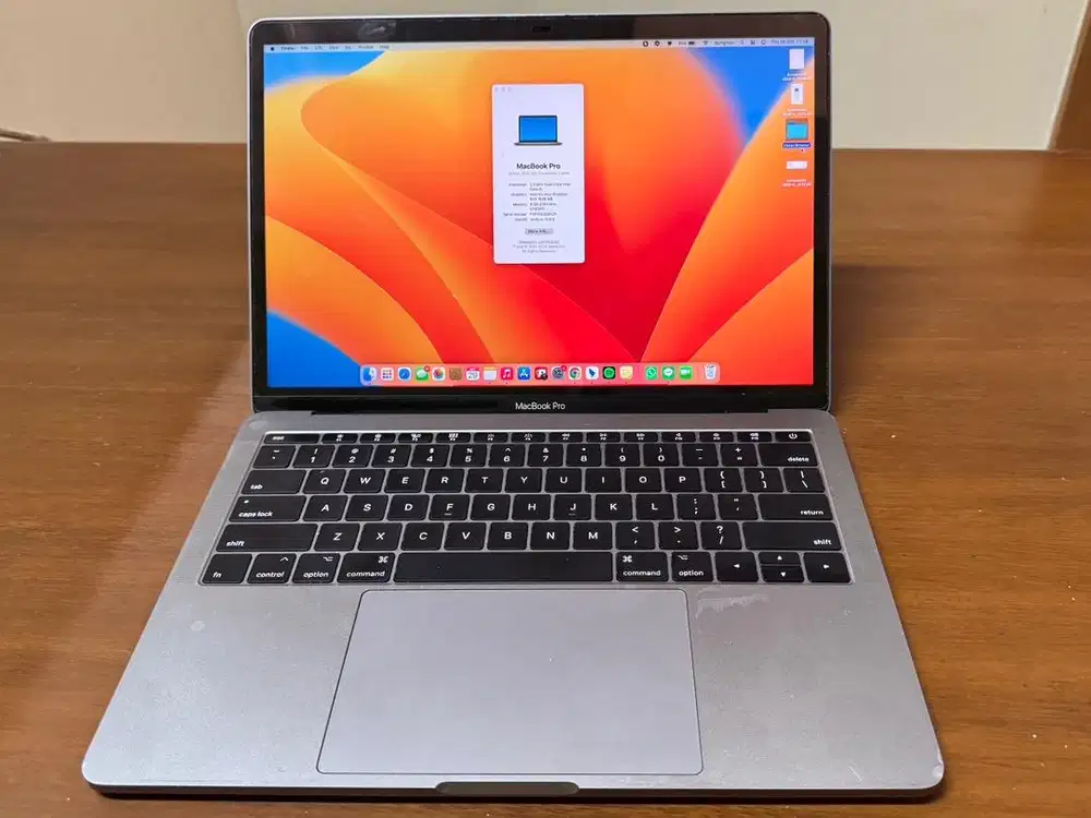 MacBook Pro 2017 Retina Core 15 RAM 8GB SSD 256GB 13.3 Inch Touch Bar
