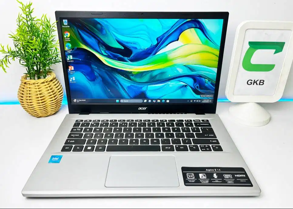 Laptop Acer N100 generasi baru Ram 8gb Ssd 512gb full lancar siap paka